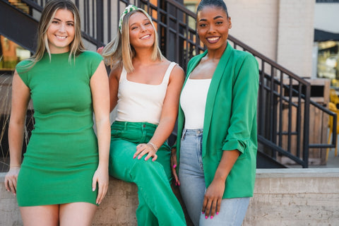 Green clothing from generatoarekipor for St Patrick's Day outfits