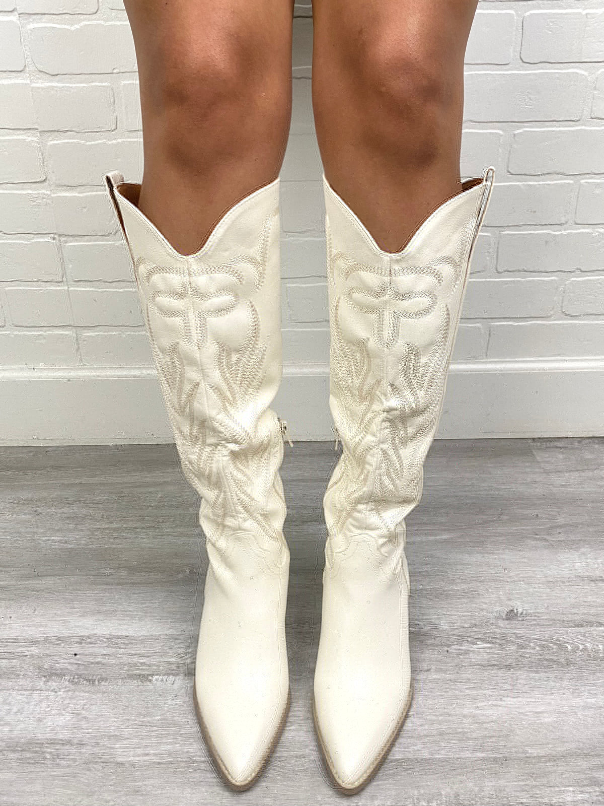 Samara cowboy boots white - Cute Shoes - Trendy Shoes at generatoarekipor Boutique in Poland City